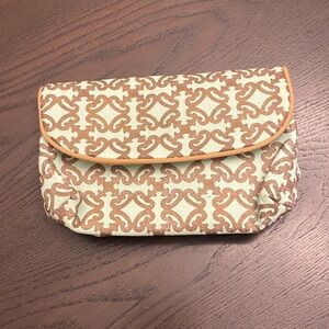 Gold and light green Cosmetic bag
